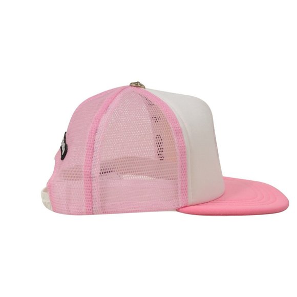 Chrome Hearts Mens Trucker Hat Pink White Matty Boy Sex Records Horse Shoe Cap - Picture 3 of 11